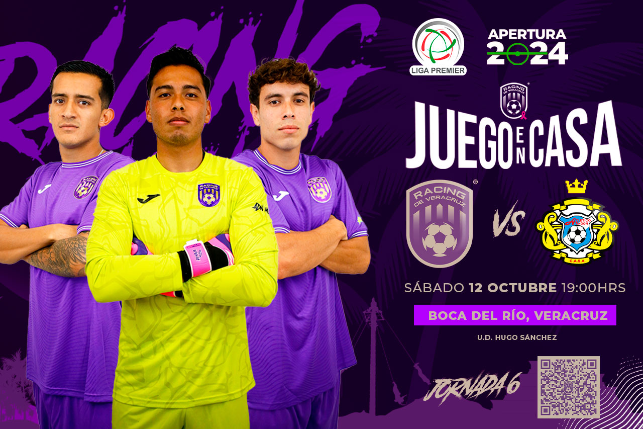 Proximo Evento - Racing de Veracruz VS Montañenses FC en J4 de la Liga Premier Serie A